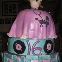 Fifties Themed Sweet Sixteen Cake Poodle skirt barbie for a 50's themed sweet sixteen for a sweet young lady! thanks for looking!