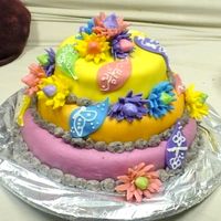 Paisley Henna This was my "graduation" cake for my decorating classes. I decidedto try a henna/paisley/sari/Indian type of cake. All three...