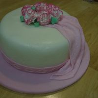 Fondant And Gumpaste Final Cake This was the cake I did on the final night of the fondant and gumpaste class. :) The cake if covered is homemade marshmellow fondant (my...