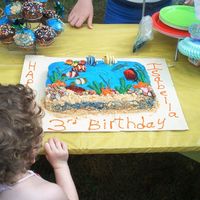 Under The Sea Theme Cake for daughters 3rd bday