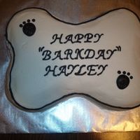 Dog Bone Cake A cake for my daughter's 9th Birthday. This was an easy one!!!