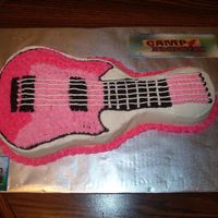 Camp Rock Guitar Birthday Cake I made this cake for my daughter's 7th Birthday. She L-O-V-E-S Camp Rockand the JoBros. I didn't have enough room to put the Camp...