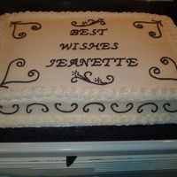 Bridal Shower Cake This is a bridal shower cake for a co-worker. This was my FIRST PAID CAKE!!!