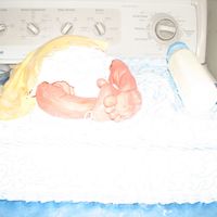 Baby Shower its a baby bump chocolate cake filled with fresh strawberries and a chocolate bottle