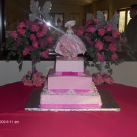 Sweet 15 marble cake with fresh strawberries!