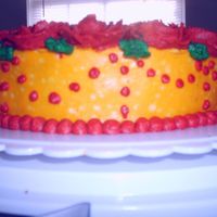 Final Cake For My Wilton I Cake Class Side shot of my final cake...BC icing... Coconut supreme cake with chocolate pudding. Sounds like an odd combination, but it's the...