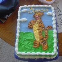 Tigger Buttercreme pattern transfer from my daughters coloring book.