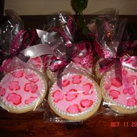 Pink Leopard Cookies BIG THANKS TO BELLEJOEY!!! I love here leopard cookies and couldn't wait to try a batch myself. Made to go with a birthday cake for an...