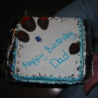 Dads Birthday My daughter made this cake for her dad for his birthday, before she started Wilton courses. She is 16 and made this up herself. Chocolate...