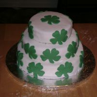 Luck Of The Irish this is my very first cake. I have not taken any classes as of yet. It was for my brothers wedding.