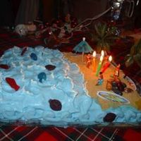 Hula Surf Ice-Cream Cake My son's 14th birthday cake. Found directions for cake on SugarCraft.com. Chocolate cake with Pastry Price icing, and filled with...