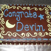 Congratulation There wasn't really a catagory for this cake. It was for a child, but it wasn't for his birthday, but for good grades, so here it...