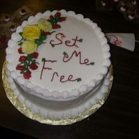 4Th Cake For My 1St Cake Decorating Class This was my first floral spray and those are my frist roses (well, there were others, lol). I also consider this my homage to the Christian...