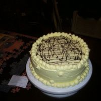 Everyday Cake just fluffy b.c. (that my brother and sister swear wasn't)raspberry jam drizzled on top choc. cake/black raspberry jam filling.