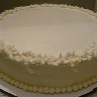 Wedding Cake A carrot cake with a crusting cream cheese icing. The bride wanted something simple and pretty for the cutting ceremony.