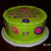 Lime Green Birthday Cake 