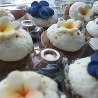 Mini Cupcakes For Our Local Fire Dept. These guys helped me a great deal during a semi-crisis a few weeks ago so I went ahead and baked 2 dozen mini-spice cakes with cardamom...