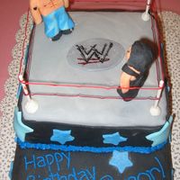 Wwe Birthday Cake Top Detail