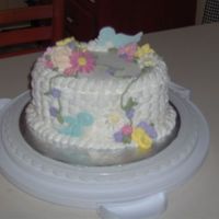 Course 2 Final Cake This is my course 2 final cake. Buttercream basketweave with royal icing flowers, color flow birds, and buttercream leaves. The basketweave...