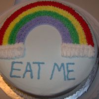 My 1St Cake Ever I was sooo nervous that I wouldn't be able to do it, but I think it turned out fairly well.