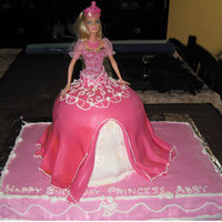 Abby B-Day Cake Made a Barbie cake for my niece's birthday. Hand carved rather than a pan for the dress.