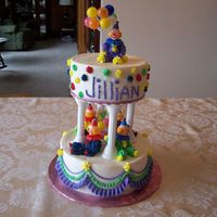 Bring In The Clowns I made this for a 6yr old birthday. I had lots of fun. This is yellow cake with buttercream. The little girl LOVED it.