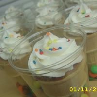 Ice Cream Cone Cupcakes Completely inspired by JennT .Made for my son's kindergarten class for the end of the year field day.Bannana cupcakes with mini...