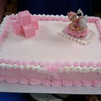 Baby Shower Cake I made this for a friend of mine.it was her son's first baby.And of course It's a Girl!!