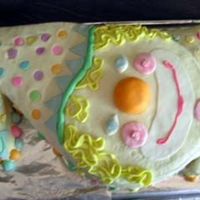 Clown Cake Buttercream with fondant details