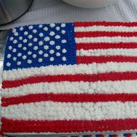 Flag I was going great until the last couple of stripes.....the phone rang...oops!