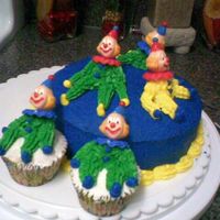 Clown Cake For Cake Class This is my 2nd cake, it's from cake class...... was just for fun and practice.....