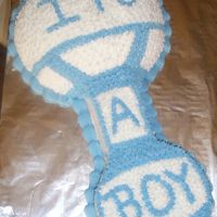 It's A Boy! I'm new to cake decorating so I got ideas for this cake from others here at CC. It's not perfect, but I like the way it turned...