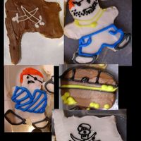 Pirate Cookies Pirate cookies I made for a Pirate themed BBQ. There were flags, treasure chests and gingerbread men dressed as pirates. The cookies are...