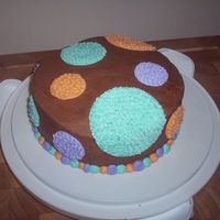 My First Cake Chocolate cake with chocolate frosting and filling. It was delicious!