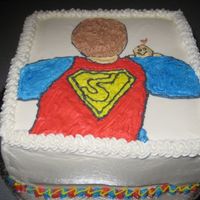 Super Dad I made this cake for the Super Dad's in my life. I drew the "Super Dad" on paper and then used the pin prick method to put...
