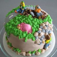 Ummm So I couldn't come up with a come up with a name for this cake. I made it to celebrate some of the August birthdays in my family....