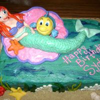 Little Mermaid Round 2 2nd Little Mermaid cake for the same little girl (she was sick on her birthday). Her mom had me scale it down a notch so every piece was...
