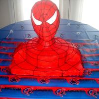 Spiderman 3-D Cake I am not a cake professional, so please be considerate! :~) I only do themed cakes for my son and daughter's birthdays. I used the...