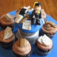 Law School Graduation Cakes I made these cupcakes for a friend's husband's graduation from law school. The large cupcake and small cupcakes are both the Mini...