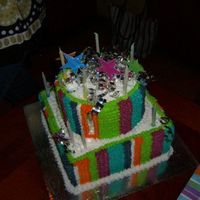 Stripes_Cake.jpg Matching cake with birthday theme!