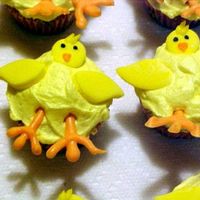 Easter Chicks These were made by my daughter for easter - the legs were made with candy