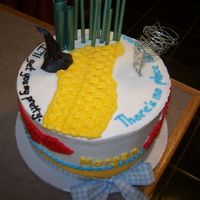 Wizard Of Oz gumpaste witch's hat, super green luster dust used for "emerald city", large gauge floral wire used for the "twister&...