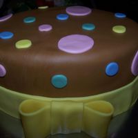 Easter MMF covered oval cake