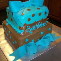 Cakes_022.jpg This cake is iced in cream cheese icing which for me is a nightmare to ice and decorate with. This cake is for a baby boy.