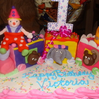 Circus Train Cake Circus Train Cake I made for a clients who's child loves clowns. I learned how to make this cake from Debbie Brown...she is awesome....