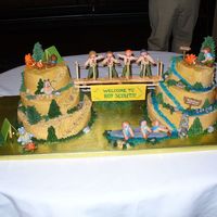 Boy Scouts Bridging (Blue & Gold) I made this for my son's Blue & Gold banquet (cub scouts). For those who aren't familiar with it, that is when the boys who...