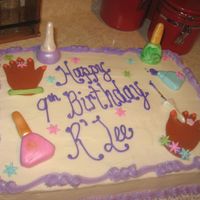 Beautify Yourself! BC cake with MMF nailpolish bottles and accents.
