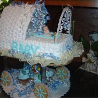 Sweet Baby Carriage Cake this is my most popular baby shower cake