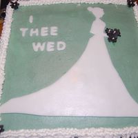 Jessica's Shower sawn this pattern on a wedding shower card. Thought it would make a pretty cake. White almond sour cream with buttercream and cut out is...