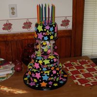 Kylie's Sweet Sixteen This cake was for my nieces sweet 16. The bottom in a 10" banana creme cake, the middle was an 8" hot fudge cake, and the top was...